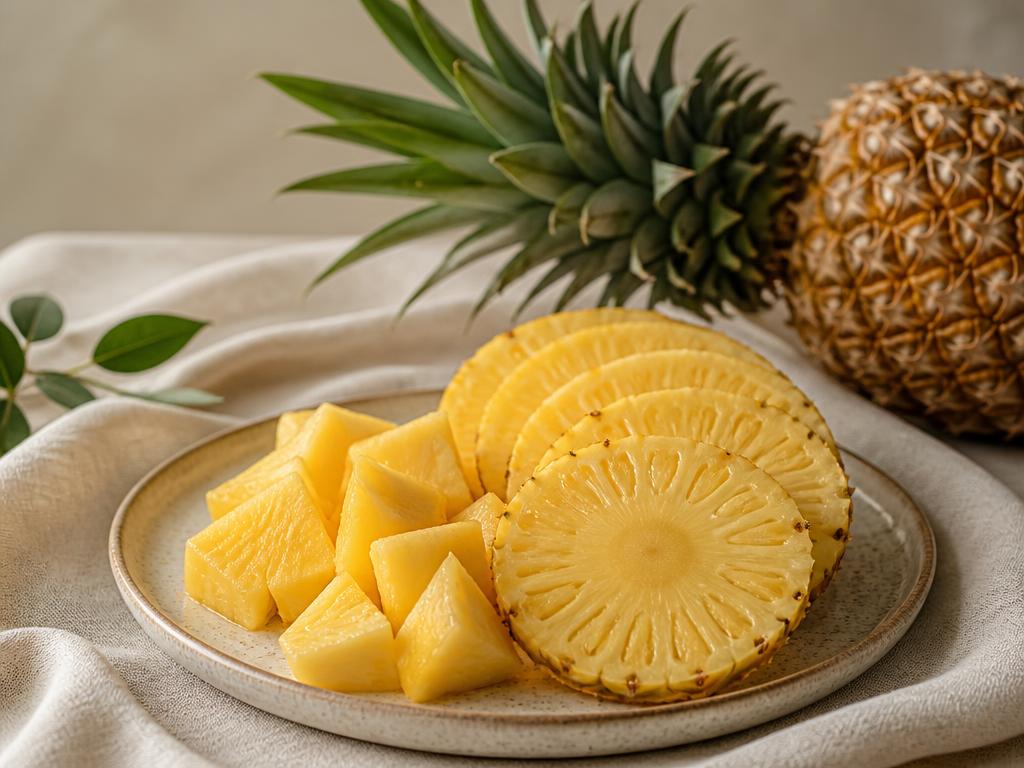 Fresh pineapple slices, chunks and concentrate from Indian plantations for export